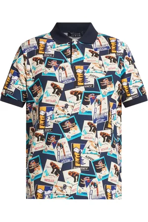 Billionaire Boys Club Ski-print piqué polo shirt