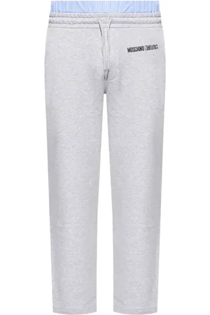 Moschino Logo-embroidered cotton track pants