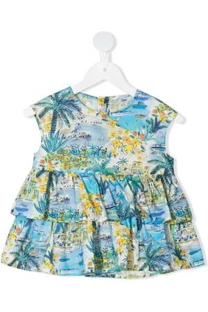 Il gufo Graphic-print top