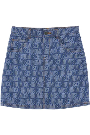 Moschino Logo-jacquard miniskirt