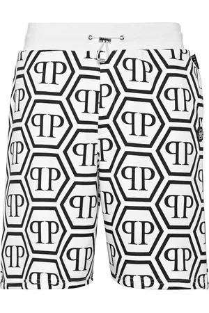 Philipp Plein Monogram drawstring track shorts