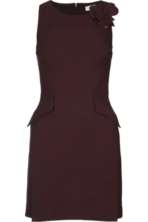Elisabetta Franchi Flower-detailing mini dress