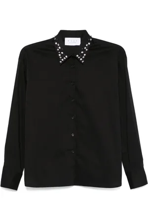 Kaos Rhinestone-embellished shirt