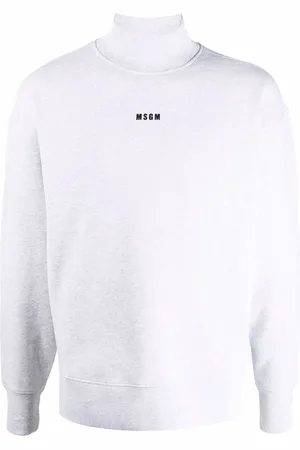 Msgm Logo-print mock-neck sweatshirt