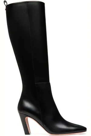 Bally Logo-plaque heeled knee-high boots