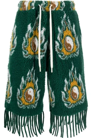 JORDAN LUCA Cosmo patterned-jacquard drawstring shorts