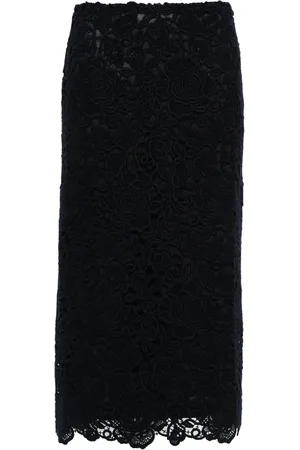 VALENTINO GARAVANI Guipure-lace midi skirt