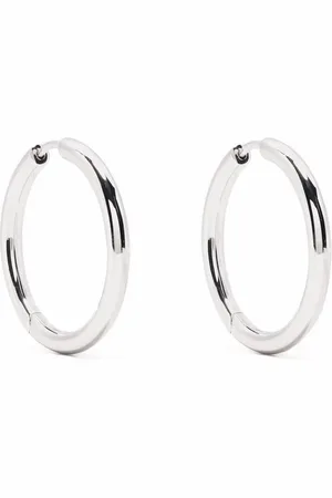 TOM WOOD Large classic hoop earrings