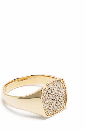 TOM WOOD 9kt yellow mini cushion diamond ring