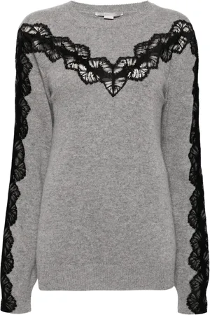 Stella McCartney Lace insert long sleeve jumper