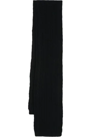Sunspel Cable-knit wool scarf
