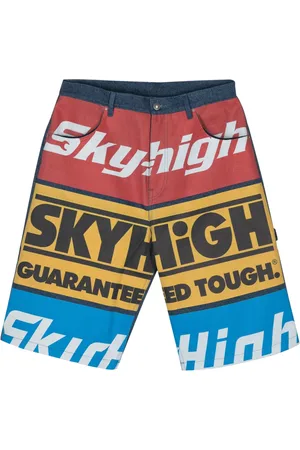 Sky High Farm Logo-print denim shorts