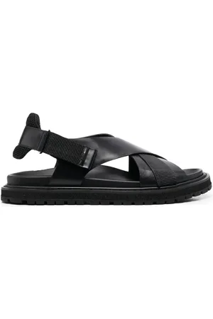 Premiata Crossover-strap leather sandals