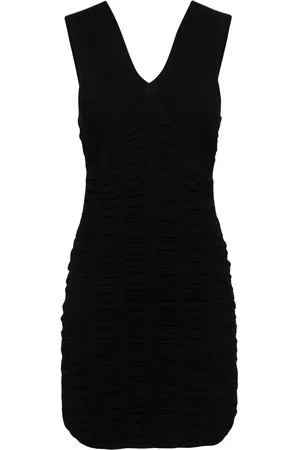 Twin-Set Ruched sleeveless mini dress