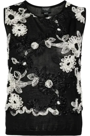 Giambattista Valli Floral-embroidered vest