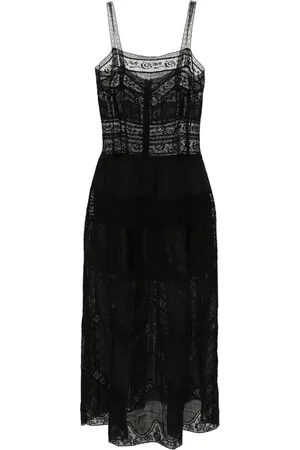 ZIMMERMANN Halliday Lace Trim midi dress