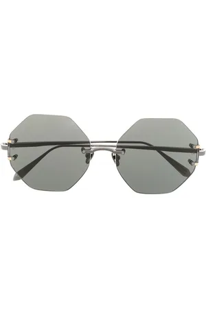 Linda Farrow Aurua round-frame sunglasses
