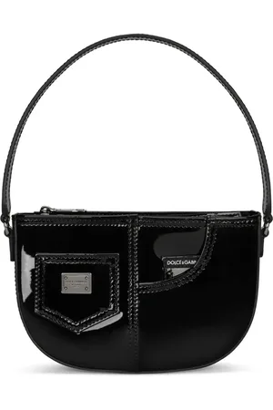 Dolce & Gabbana Patent-finish leather shoulder bag