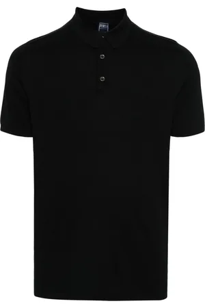 FEDELI Short-sleeves cotton polo shirt