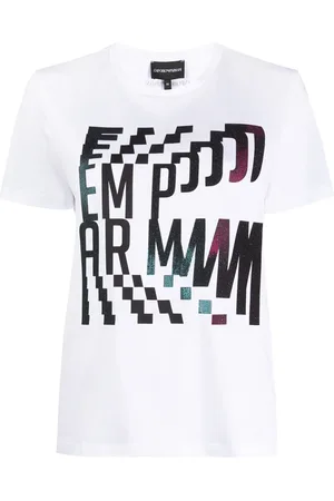 Emporio Armani Abstract logo print T-shirt