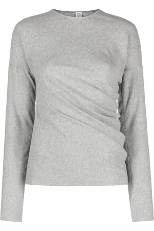 Totême Twisted flannel top