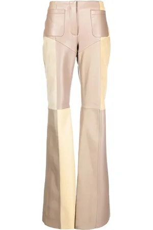 Marine Serre Wide-leg panelled trousers