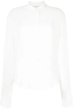 Serafini Raw-edge long-sleeve shirt