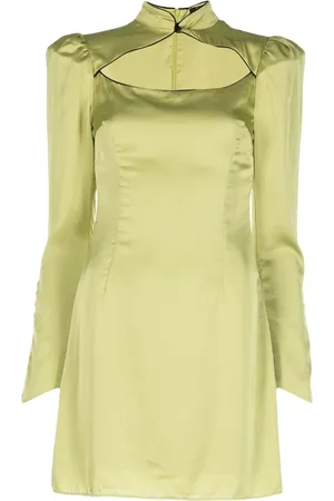De La Vali Vinyl cut-out mini dress