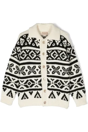 Gucci Patterned jacquard wool cardigan