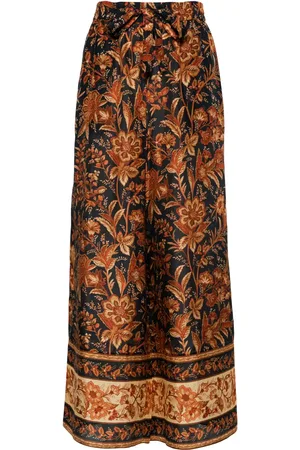 ZIMMERMANN Junie wide-leg silk trousers