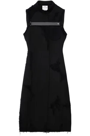 Courrèges Sleeveless virgin-wool coat