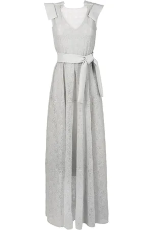 Gloria Coelho Polka-dot embroidered gown