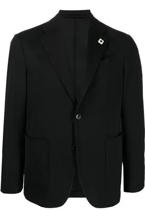 LARDINI Buttoned-up single-breasted blazer
