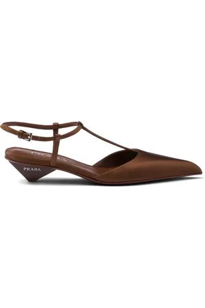 Prada Satin slingback pumps