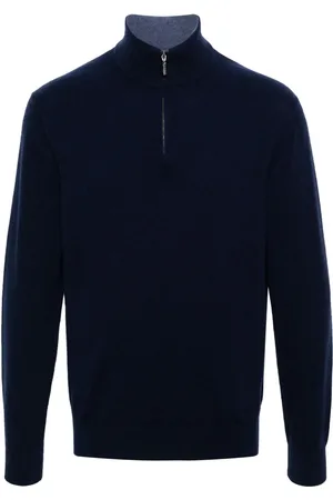 Cruciani Half-zip cashmere jumper