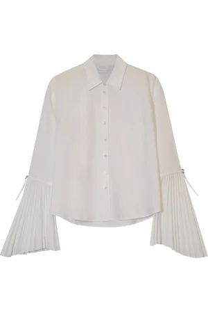 Simkhai Jordy pleat-detailing shirt