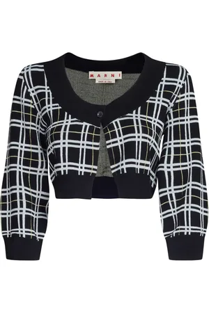 Marni Checked cropped cardigan