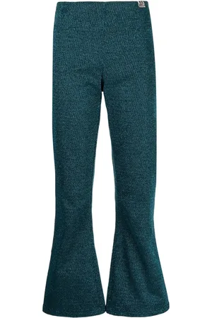 Maison Mihara Yasuhiro Metallic flared trousers