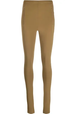 WARDROBE.NYC Ankle-zip high-waist leggings