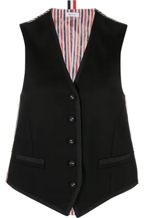 Thom Browne V-neck button-fastening waistcoat