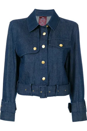John Galliano Belted denim jacket