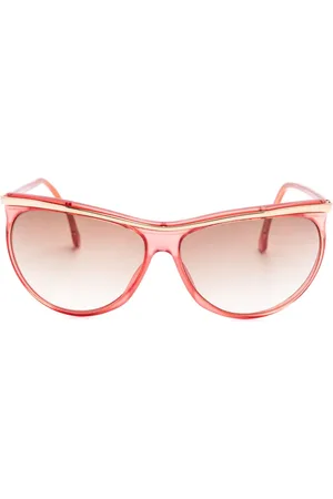 VERSACE 1980s round-frame sunglasses