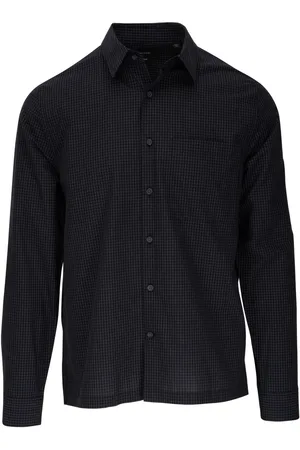 Vince Checkered spread-collar shirt
