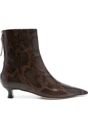 Aeyde 40mm snake-print boots