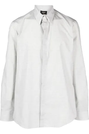 Fendi Shadow-print cotton shirt