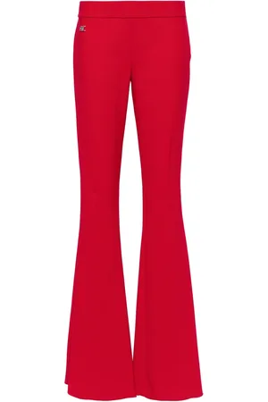 Dsquared2 Logo-plaque flared-leg trousers