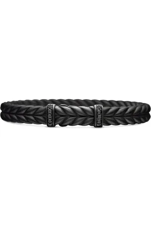 David Yurman Chevron braided diamond bracelet