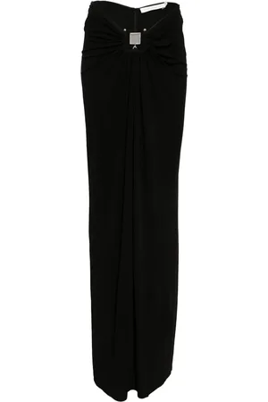 CHRISTOPHER ESBER Bezel quartz ruched skirt