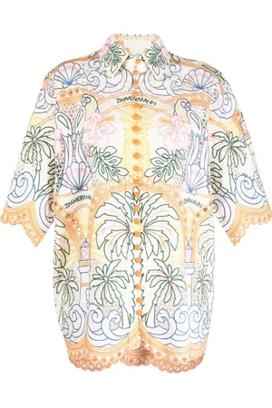 ZIMMERMANN Graphic-print cut-out top