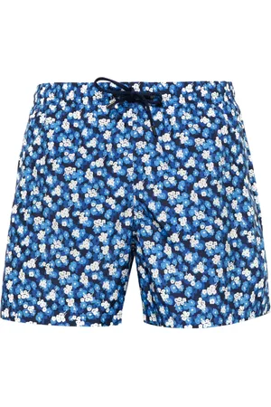 CANALI Floral-print swim shorts